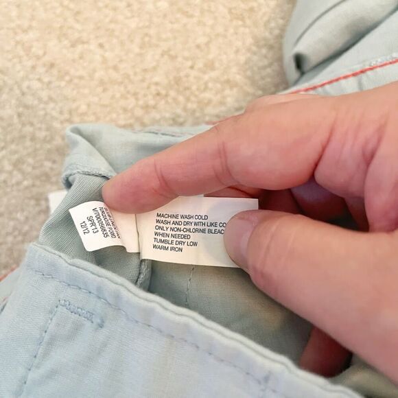 Gap Outlet NWT Slub High Rise Linen/Cotton Pocket Relaxed Fit Khaki Chino Pants - Picture 15 of 15